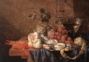 Jan Davidsz. de Heem Fruits and Pieces of Sea oil on canvas